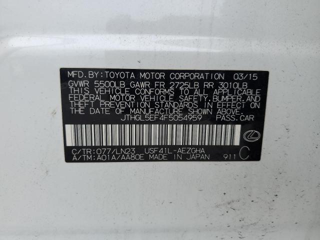 2015 LEXUS LS 460L JTHGL5EF4F5054959