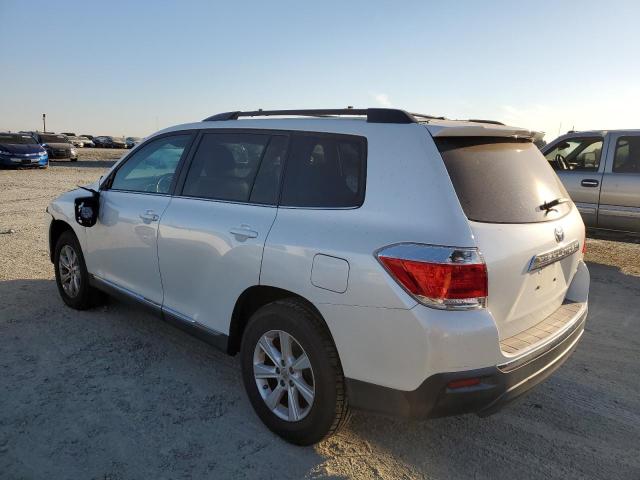 TOYOTA HIGHLANDER 2012 white  gas 5TDBK3EH4CS114667 photo #3