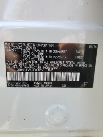 2016 TOYOTA RAV4 LE - JTMZFREV9GJ085035