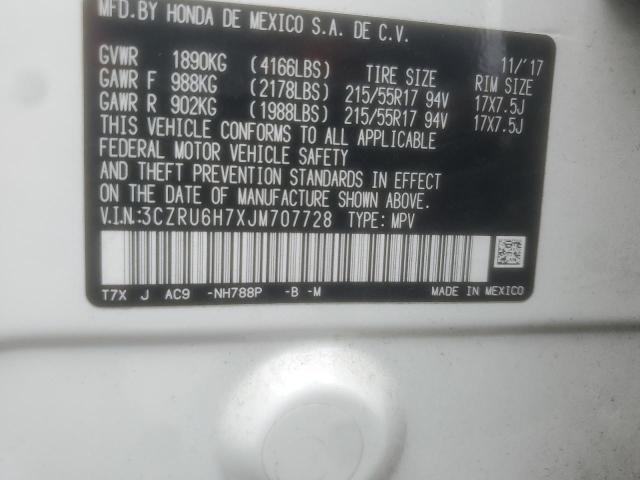 2018 HONDA HR-V EXL - 3CZRU6H7XJM707728
