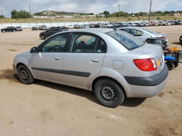 KIA RIO BASE 2007 silver  gas KNADE123276203105 photo #3