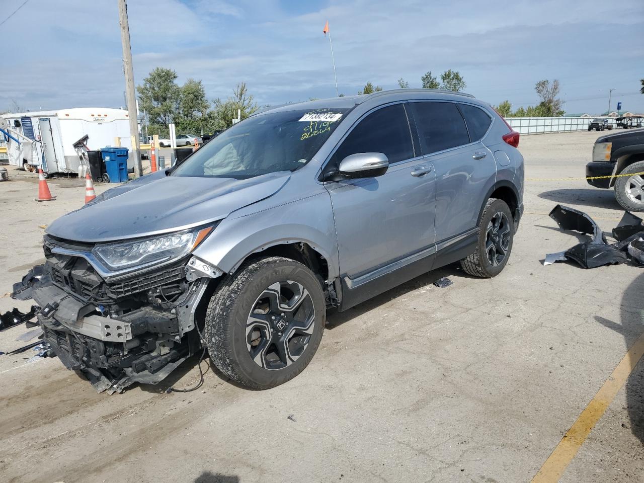 Lot #2843334656 2018 HONDA CR-V TOURI