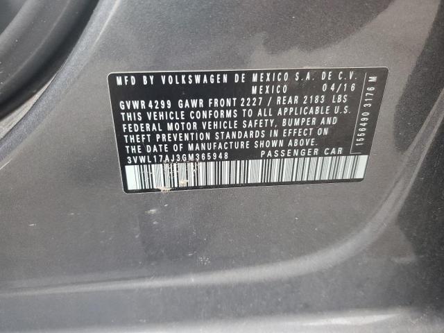 2016 VOLKSWAGEN JETTA SEL - 3VWL17AJ3GM365948