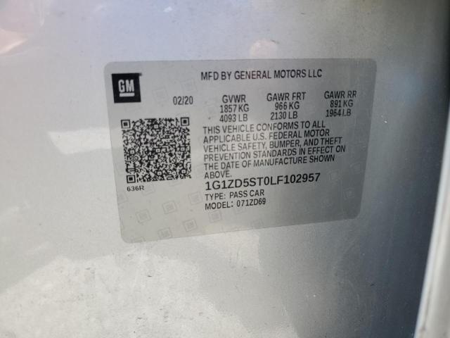 2020 CHEVROLET MALIBU LT - 1G1ZD5ST0LF102957