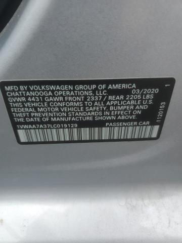 2020 VOLKSWAGEN PASSAT S 1VWAA7A37LC019129  69463004