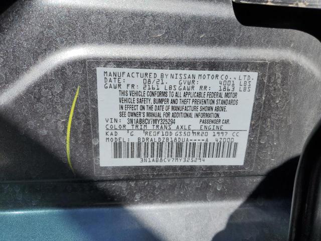 2021 NISSAN SENTRA SV - 3N1AB8CV7MY325294