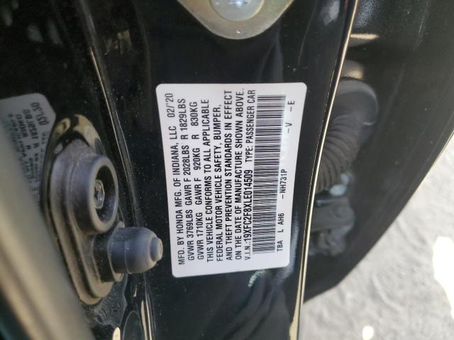 2020 HONDA CIVIC SPOR - 19XFC2F8XLE014509