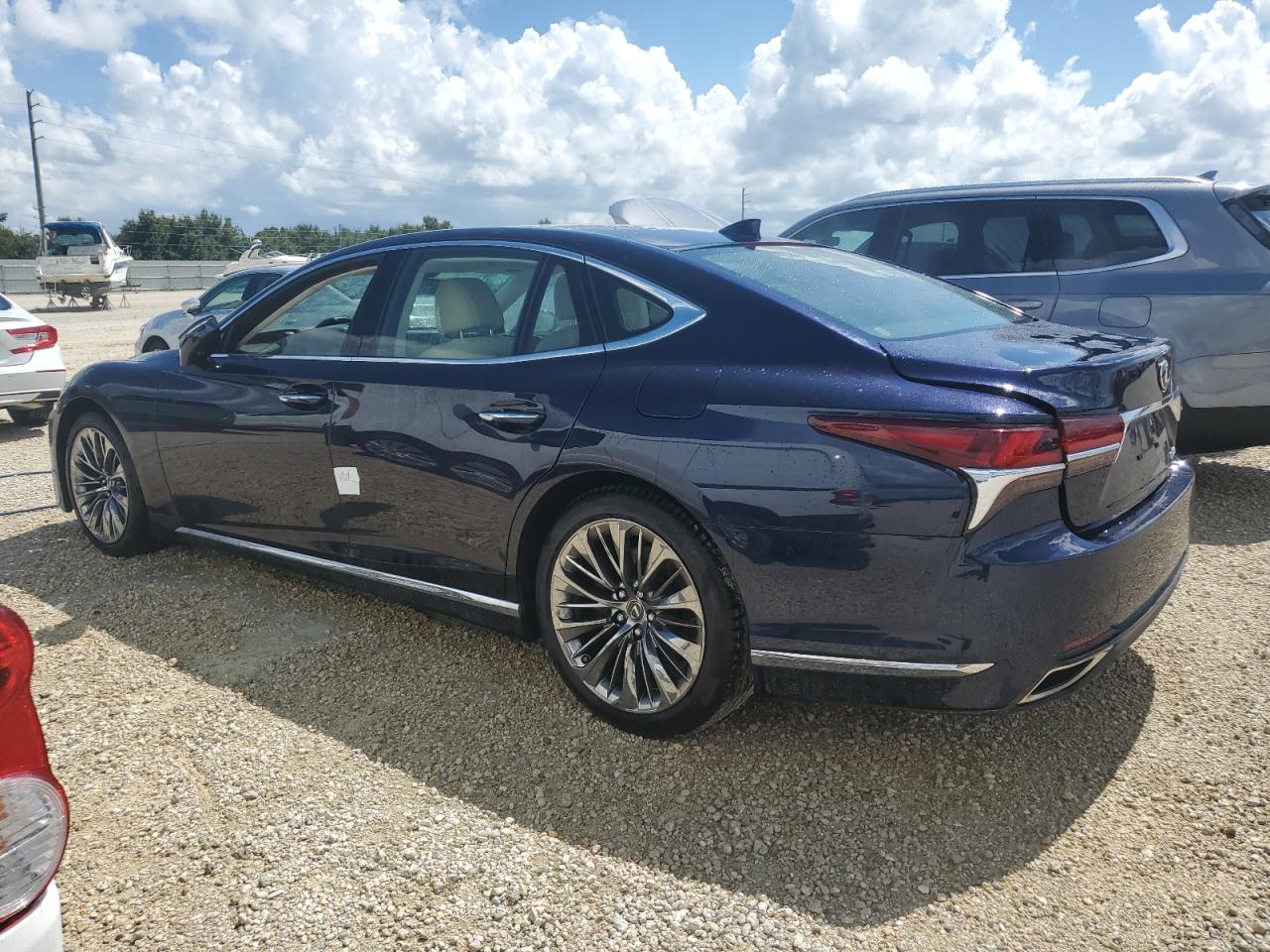 LEXUS LS 500 BAS 2019 blue  gas JTHB51FF6K5008670 photo #3