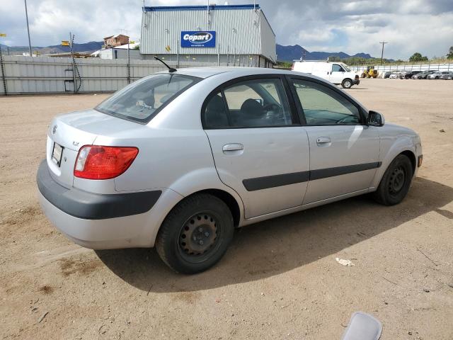 KIA RIO BASE 2007 silver  gas KNADE123276203105 photo #4