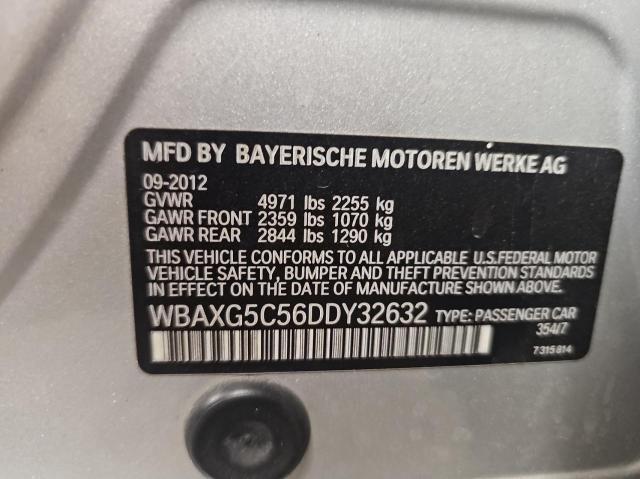 VIN WBAXG5C56DDY32632 2013 BMW 5 Series, 528 I no.10