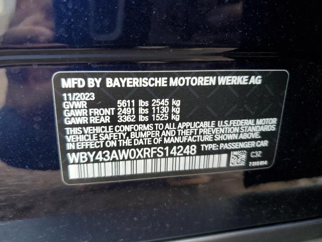 2024 BMW I4 EDRIVE - WBY43AW0XRFS14248