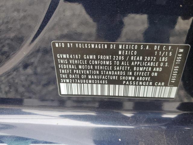 2016 VOLKSWAGEN GOLF S/SE - 3VW217AU8GM035485