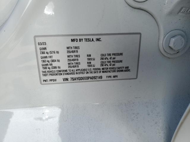 2023 TESLA MODEL Y - 7SAYGDEE0PA092149