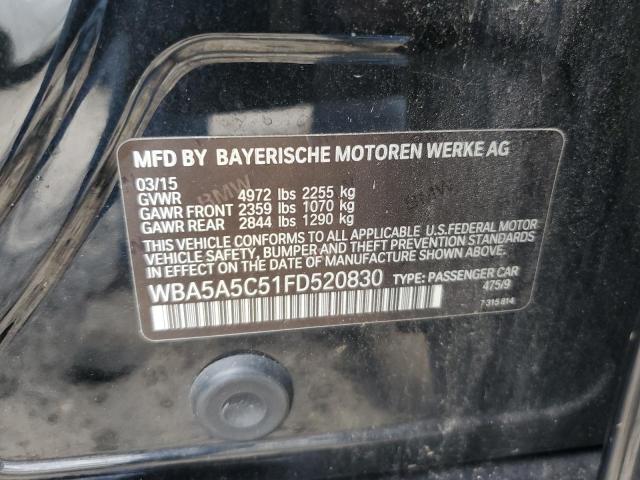 VIN WBA5A5C51FD520830 2015 BMW 5 Series, 528 I no.12