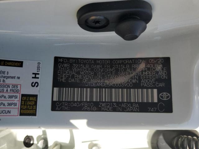 2021 TOYOTA COROLLA LE - JTDEAMDE5MJ003900
