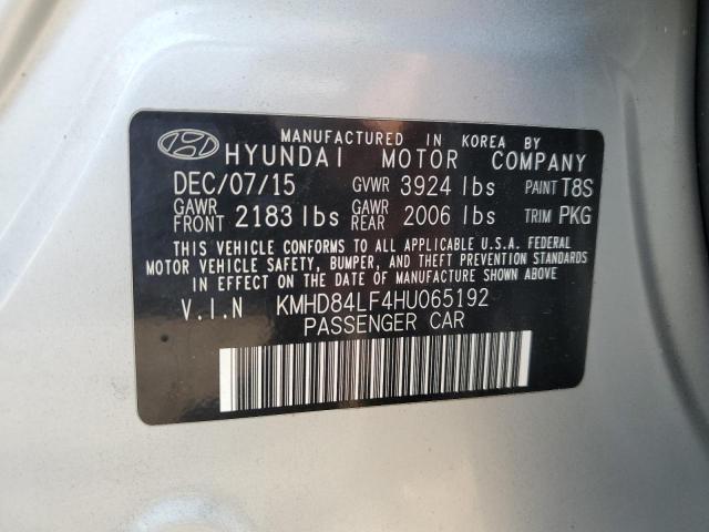 VIN KMHD84LF4HU065192 2017 Hyundai Elantra, SE no.13