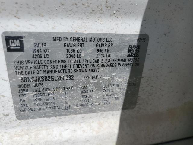 2016 CHEVROLET TRAX LS - 3GNCJKSB2GL260232