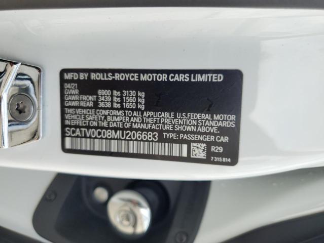 2021 ROLLS-ROYCE GHOST SCATV0C08MU206683