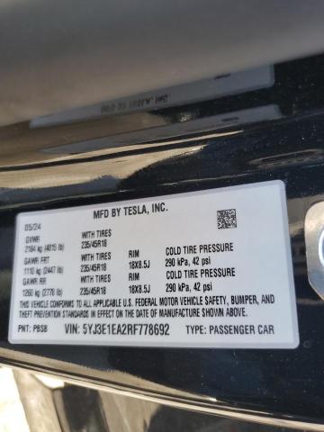 VIN 5YJ3E1EA2RF778692 2024 Tesla MODEL 3 no.12