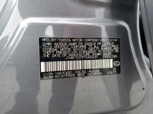 2015 LEXUS IS 250 - JTHBF1D27F5065639