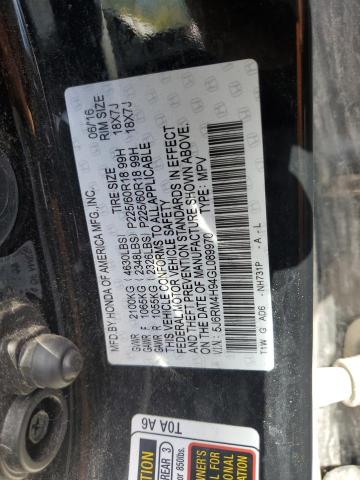 2016 HONDA CR-V TOURI - 5J6RM4H94GL089970