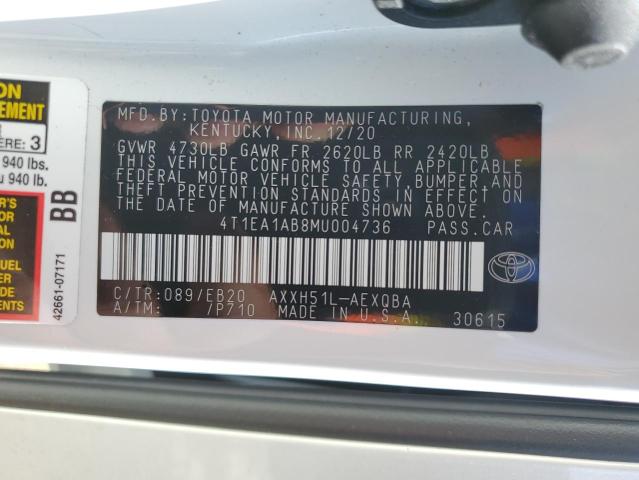 2021 TOYOTA AVALON XSE 4T1EA1AB8MU004736