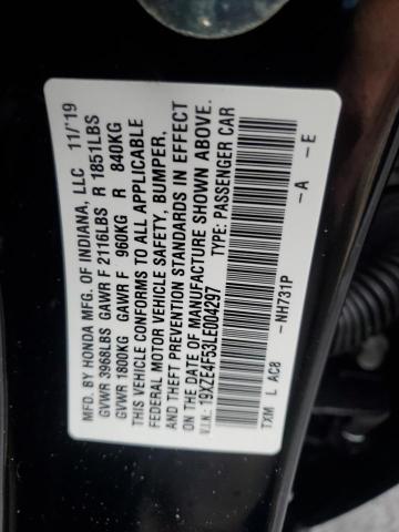 2020 HONDA INSIGHT EX 19XZE4F53LE004297  73280354