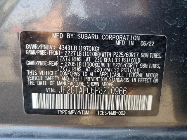 2023 SUBARU CROSSTREK - JF2GTAPC6P8210966