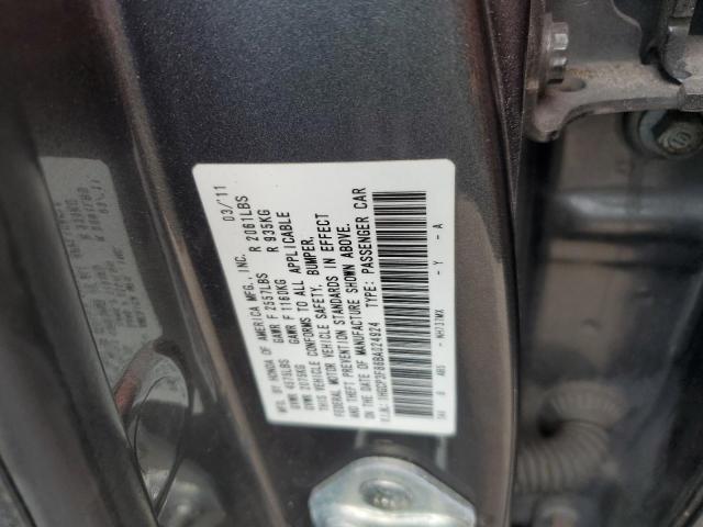 2011 HONDA ACCORD EXL 1HGCP3F86BA024924  71491374