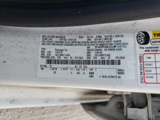 2018 FORD FIESTA SE - 3FADP4BJ2JM120123