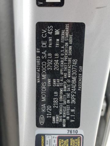 2021 KIA FORTE FE - 3KPF24AD8ME307748