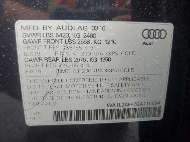 VIN WA1L2AFP7GA115694 2016 Audi Q5, Premium Plus no.14