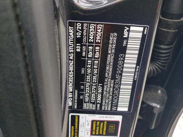 2021 MERCEDES-BENZ GLC 300 - W1N0G8DB3MF900893