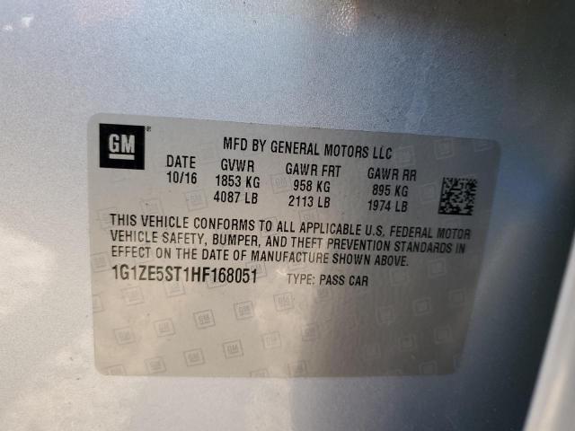 2017 CHEVROLET MALIBU LT - 1G1ZE5ST1HF168051