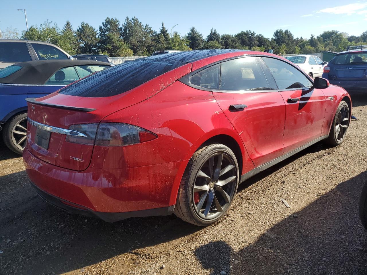 Lot #2928601745 2015 TESLA MODEL S P8