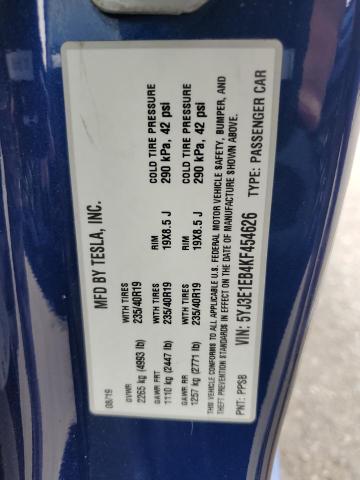 2019 TESLA MODEL 3 - 5YJ3E1EB4KF454626