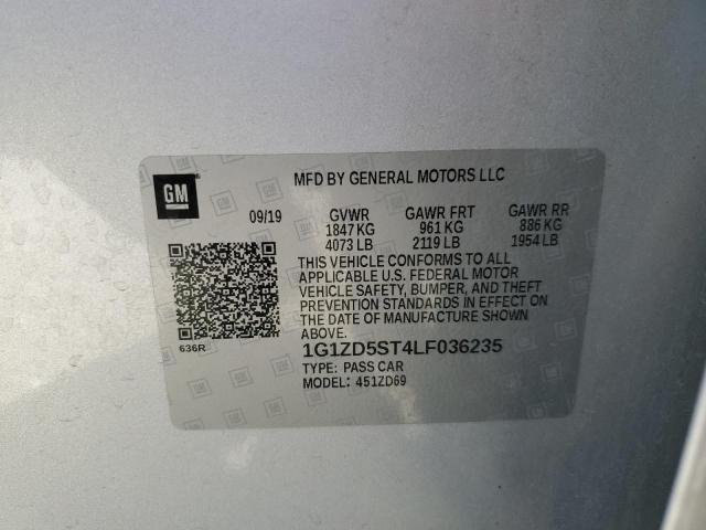 2020 CHEVROLET MALIBU LT - 1G1ZD5ST4LF036235