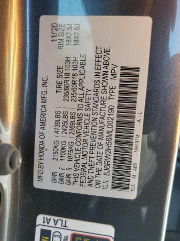 2021 HONDA CR-V EX - 5J6RW2H56ML002190