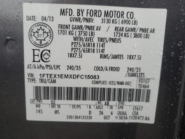 VIN 1FTEX1EMXDFC15083 2013 Ford F-150, Super Cab no.12