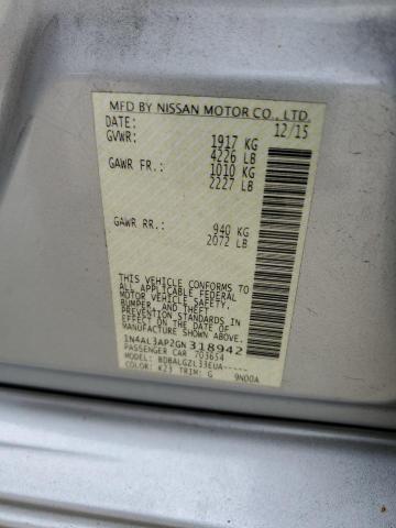 2016 NISSAN ALTIMA 2.5 - 1N4AL3AP2GN318942