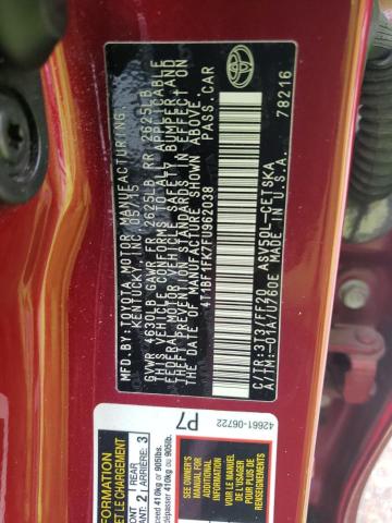 2015 TOYOTA CAMRY LE - 4T1BF1FK7FU962038