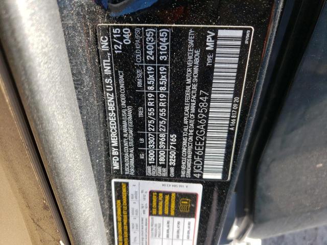 2016 MERCEDES-BENZ GL 450 4JGDF6EE2GA695847