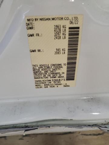2022 NISSAN ALTIMA SR - 1N4BL4CV3NN396875
