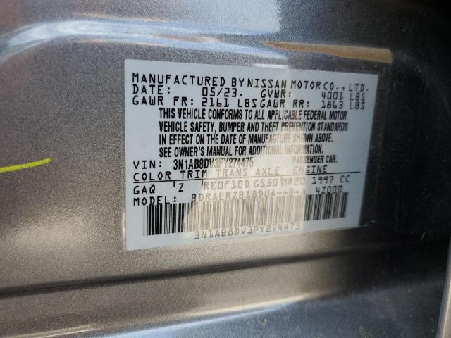 2023 NISSAN SENTRA SR 3N1AB8DV3PY274475
