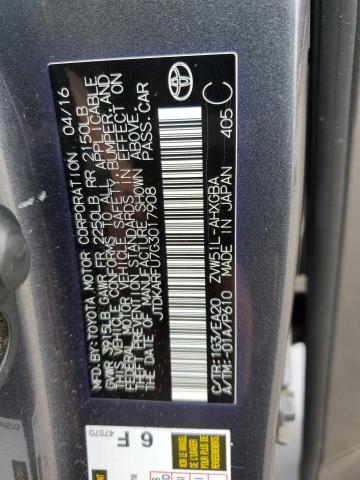 VIN JTDKARFU7G3017908 2016 Toyota Prius no.12