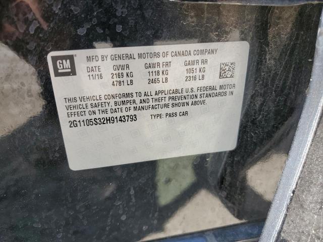 2017 CHEVROLET IMPALA LT - 2G1105S32H9143793