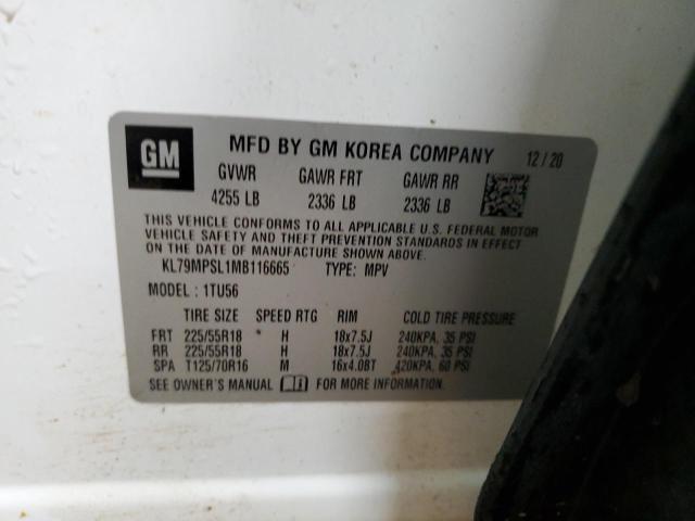 2021 CHEVROLET TRAILBLAZE - KL79MPSL1MB116665