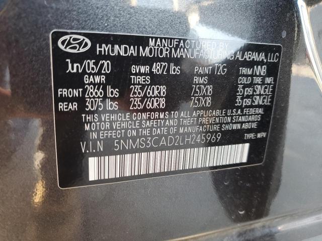 2020 HYUNDAI SANTA FE S - 5NMS3CAD2LH245969
