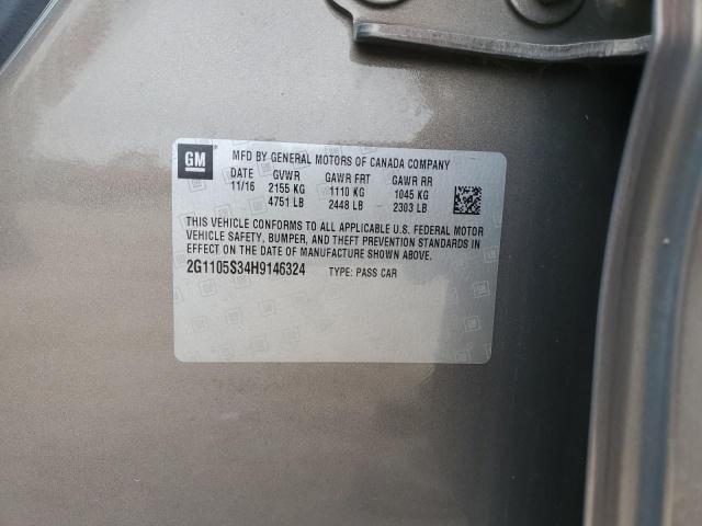 2017 CHEVROLET IMPALA LT - 2G1105S34H9146324