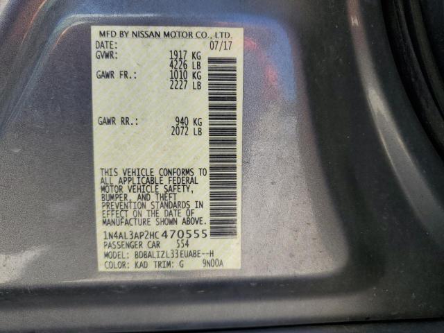 2017 NISSAN ALTIMA 2.5 - 1N4AL3AP2HC470555